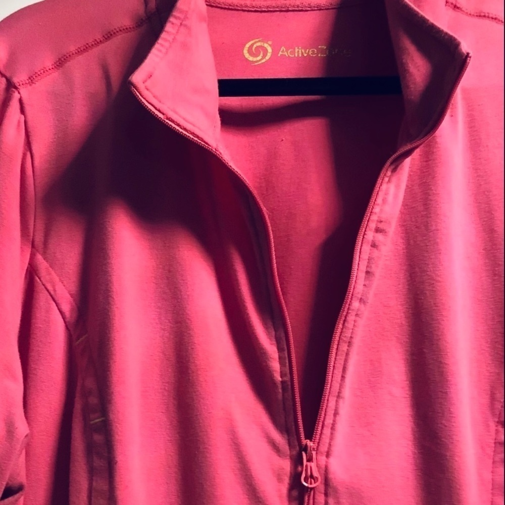 Plus Size 1X Pink Active Zone Jacket - Picture 3 of 6